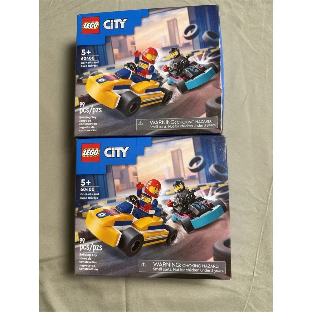 New Lego 2024 Lego City (2) 60400 Go-Karts and Race Drivers Set